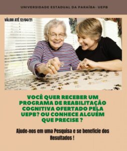 Projeto de Iniciação Científica avalia efeitos de treino cognitivo com uso de plataformas on-line