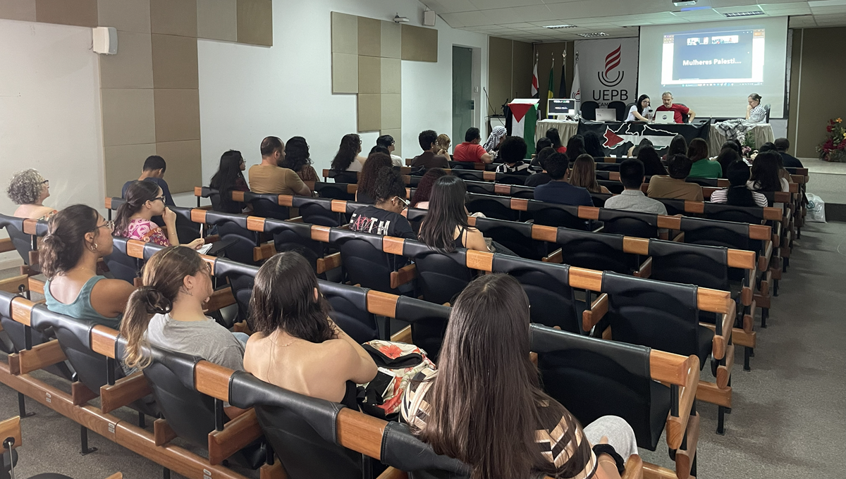 Câmpus V da UEPB sedia conferência “Mulheres Palestinas contra o Genocídio” que marca dois anos do genocídio palestino