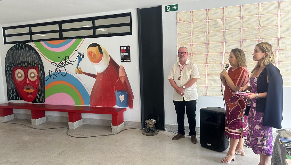 Câmpus V da UEPB promove ato no Banco Vermelho e recebe exposição “Mulheres que escrevem a Justiça”